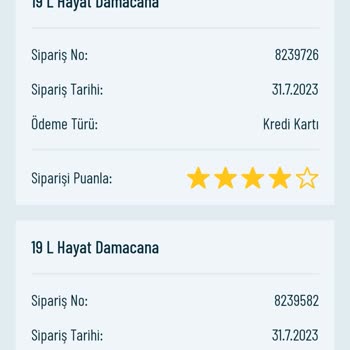 Hayat Su Siparişimi Getirmedi Ve Paramı Geri Yatırmadı