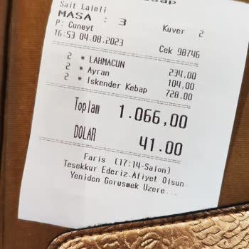 Sait İskender Laleli Şubesindeki Fiyat Farkı