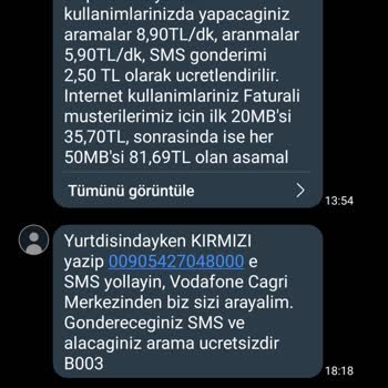 Vodafone 500lira Fatura Kesiyor Nedensiz?