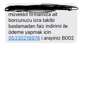 Gmz Hukuk'dan Gelen İcra Mesajı