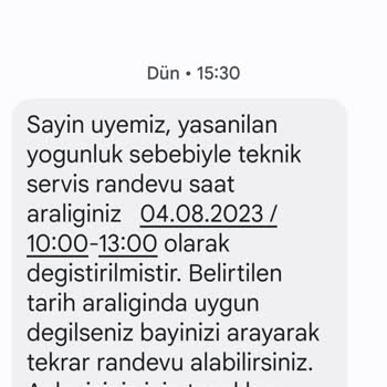 Digiturk Randevu Günü Değişimi