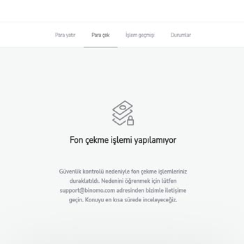 Binomo Para Yatırırken Sorun Yok Ama Çekerken Sorun Var.