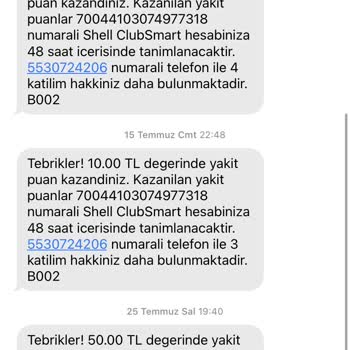 Shell Yakıt Puanları Kullanımı