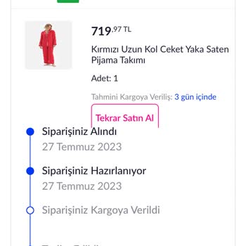Pazarama Kargoya Verilmeyen Siparişin İptali