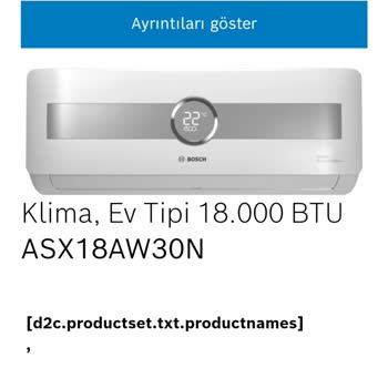 Bosch Klima Farklı Ürün Teslimatı