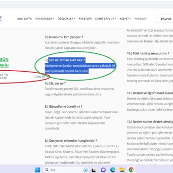 Shopgez Web Tasarım Hizmeti Altında Destek Veremiyorlar