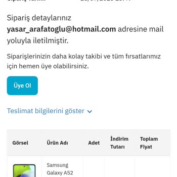 Epttavm Den Sipariş Ettiğim Ürünüm Gelmedi