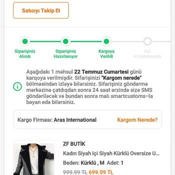 Aras Kargo Ve Gecikmiş Teslimat!