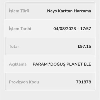 Nays Kartımla 50 TL Üzeri Alışveriş Yapmama Rağmen Kazı Kazan Çıkmadı.