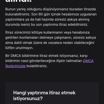 Twitch Beni Bot Veya Otomatik Hesap Sebebi İle Banladı