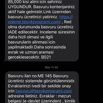PTT Teşvik Programı Adı Altında Personel Alımı Hk