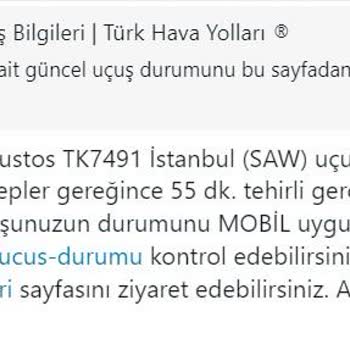 THY Uçuş Rötarı 4 Saat Ertelenmesi