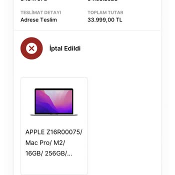 Media Markt Siparişim Geçersiz Bir Sebepten İptal Edildi.