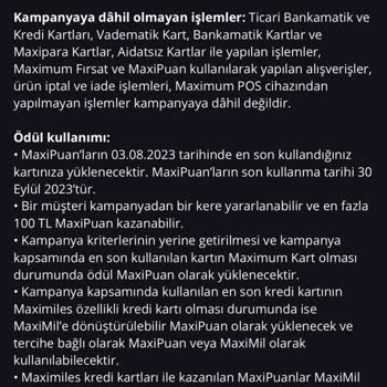 İş Bankası Hak Edilen Kampanya Puanının Yüklenmemesi