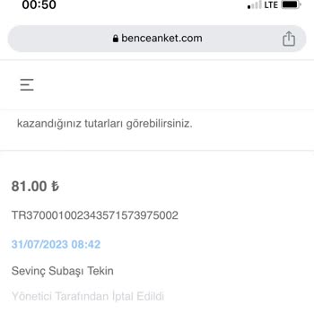 Bence Anket Paramı Yatırmıyor Siteye Giriş Yapamıyorum