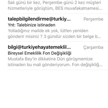 Türkiye Sigorta BES Fon Güncelleme, Müşteri Hizmetleri