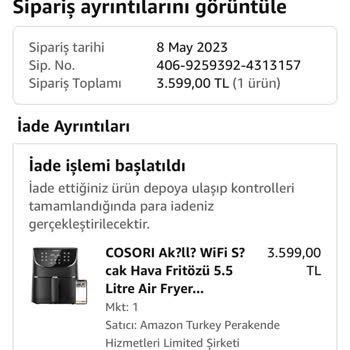 Amazon Para İadesi Yapmadı