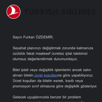 Anadolu Jet Bilet İptali Geri Ödenmemesi