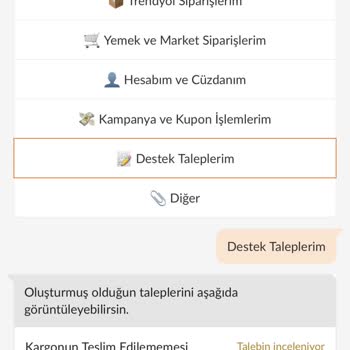 Trendyol 2726986943 Numaralı Kargomun Sorunu Çöz Oyalama