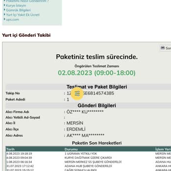 UPS Türkiye Evde Olmamıza Rağmen Evde Yok Denilerek Kargomu Getirmedi