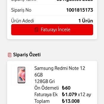 Vodafone Net Vodafone Teslim Edilmeyen Telefonu Teslim Edildi Gösteriyor