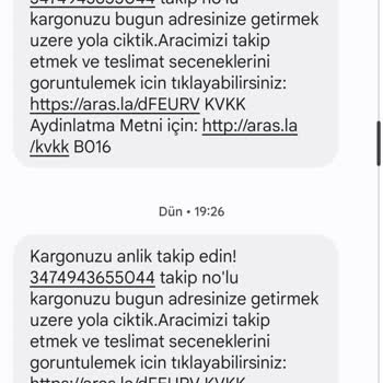 Aras Kargo Kargo Aracının Adresime Kadar Gelmesine Rağmen Kargoyu Vermemesi
