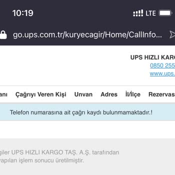 UPS Yalan Söyleyerek Kayıt Kapatıyor