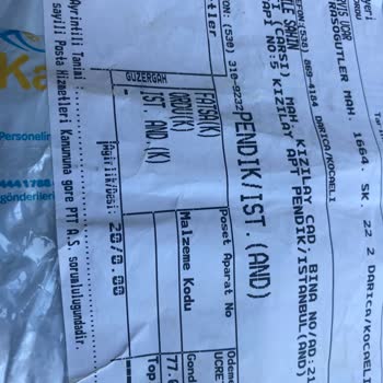 PTT Kargo Ücreti Yüksekliği Nedeniyle