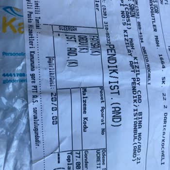 PTT Kargo Ücreti Yüksekliği Nedeniyle