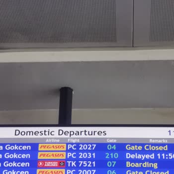 Pegasus Uçağı Rötar Sorunu