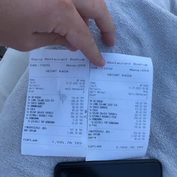 Danış Restaurant İstanbul Yanlış Hesap Sorunu