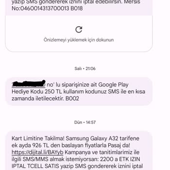 Turkcell Pasaj Aldığım Ürün İçin Yaşadığım Sorunlar