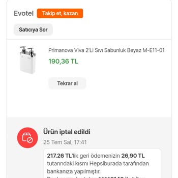 Hepsiburada.com Para İadesi Yapmıyor!