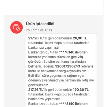 Hepsiburada.com Para İadesi Yapmıyor!