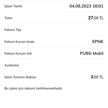 PUBG (Pubgmobile.com) Mono UC Siparişi Hala Gelmedi