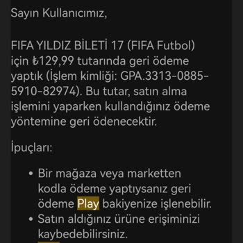 Nays İade Yapmıyor (İş Bankası)