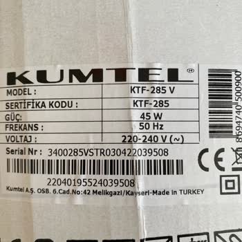 Kumtel Ktf 285 Vantilatör Arızası