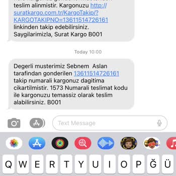 Sürat Kargo Başkasına Teslim Edilen Kargo