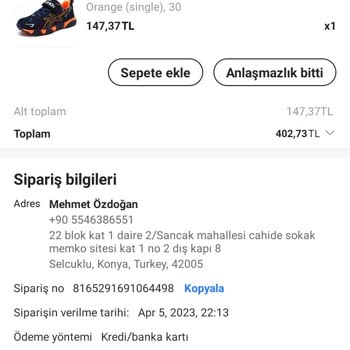 Aliexpress 4-5 Ay Oldu Ürün Gelmedi