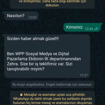 WhatsApp Yabancı Numara Mesaj
