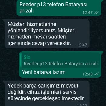 Reeder Telefon Bataryası Pili