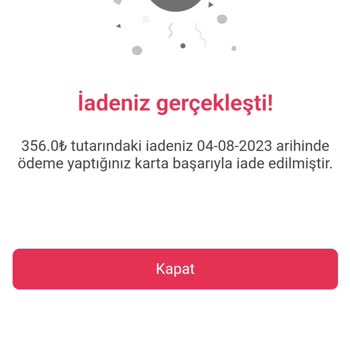 Yemeksepeti Ödeme İadesi Yapılmadı