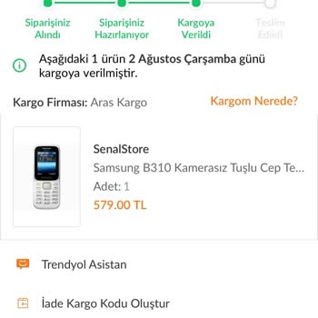 Aras Kargo Kargom Kayıp Olmuş