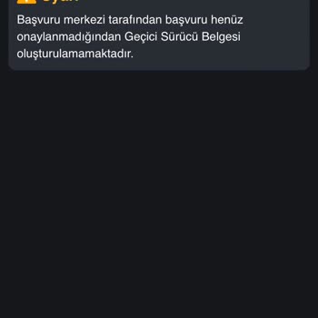 Nüfus Ve Vatandaşlık İşleri Sisteme Düşmeyen Geçici Sürücü Belgesi