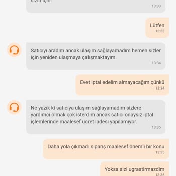 Trendyol İptal Edemediğimiz Sipariş