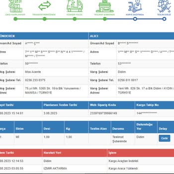 Sürat Kargo Eve Teslim Edilmeyen Kargo