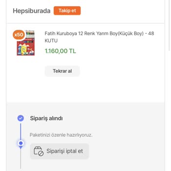 Hepsiburada Eksik Gönderilen Ürün