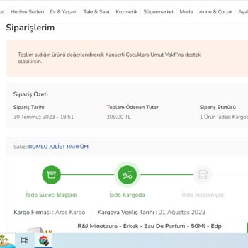 Romeo Juliet Parfüm Kafalarına Göre Satılmayan Farklı Ürün Göndermişler