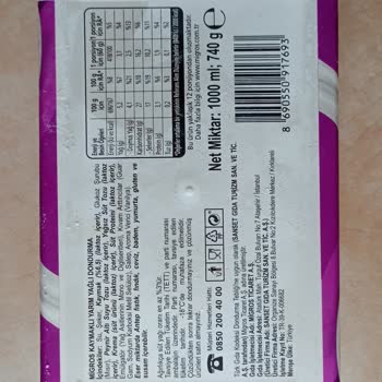 Migros Kaymaklı Dondurma 1.000ml 740 Gr