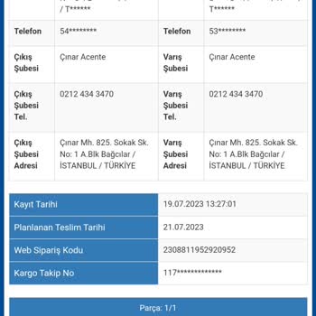 Sürat Kargo Kargo Habersiz İade